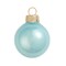 Whitehurst Pearl Finish Glass Christmas Ball Ornaments - 4.75" (120mm) - Baby Blue - 4ct